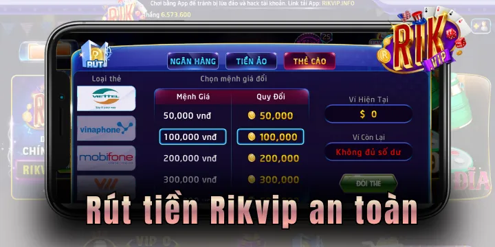 Rút tiền Rikvip - Đảm bảo thành công từ lần đầu cho người mới
