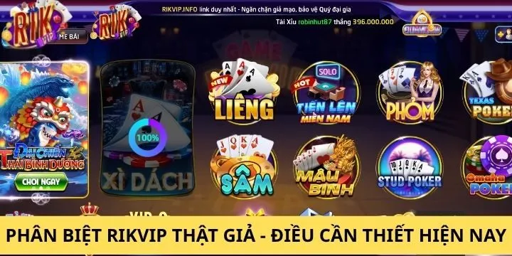 Phân biệt Rikvip thật giả giúp người chơi tránh rủi ro