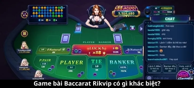 Game bài Baccarat Rikvip có gì khác biệt?