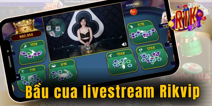Bầu Cua Livestream Rikvip – Phiên live cá cược kiếm tiền tỷ mỗi tháng