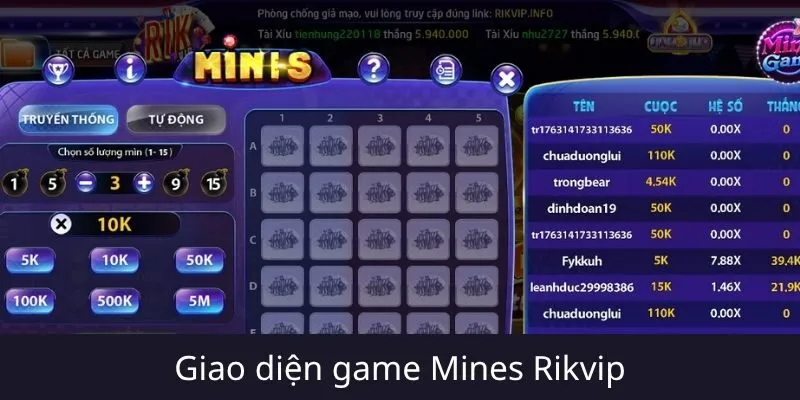 Tổng quan về game Mines tại Rikvip