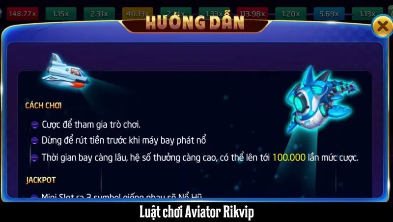 Luật chơi Aviator Rikvip và cách đặt cược như thế nào?