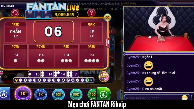 Chiến thuật chơi Fantan Rikvip hiệu quả