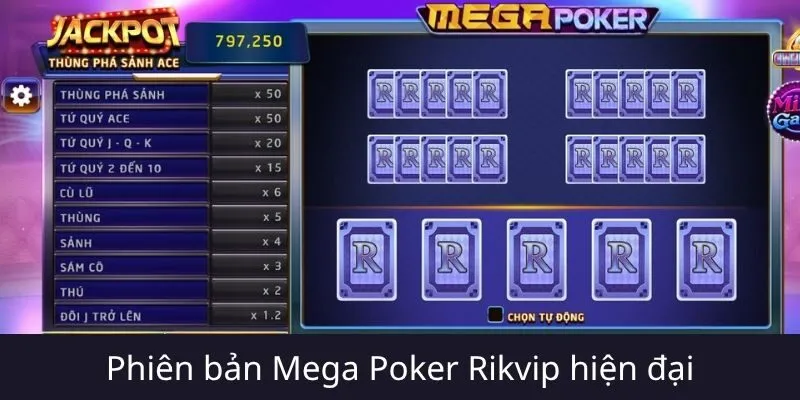 Mega Poker Rikvip là gì? Điểm khác biệt so với Poker thông thường