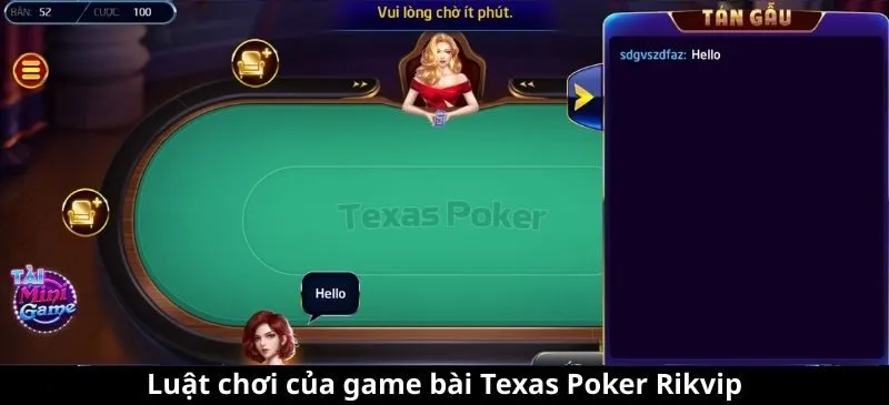 Luật chơi của game bài Texas Poker Rikvip