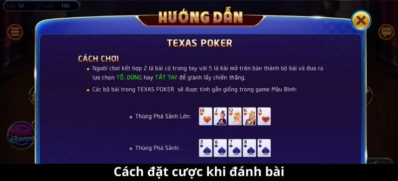 Chi tiết thông tin khi tham gia Texas Poker Rikvip