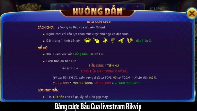 Trải nghiệm bầu cua livestream Rikvip có gì đặc biệt?